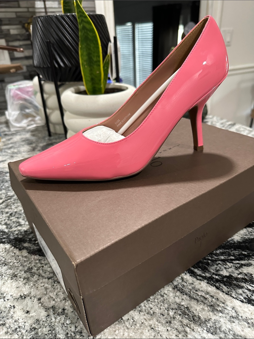 Paolo Pink Patent Pointed-Toe Pumps